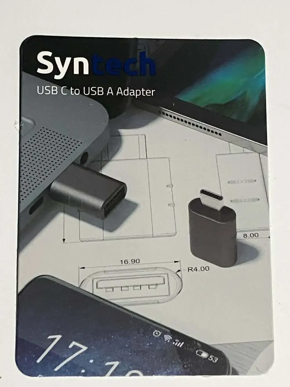 Syntech USB C to USB Adapter Pack of 2 Space Grey